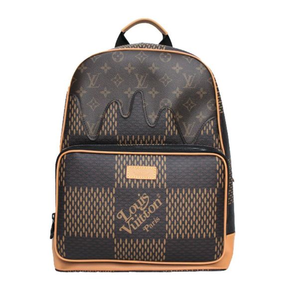 Louis Vuitton Backpack Campus Damier Giant Monogram Brown Black Hardware - Picture 1 of 8